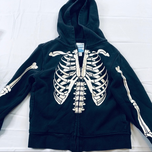 Old Navy Other - Old Navy kids x-small skeleton hoodie